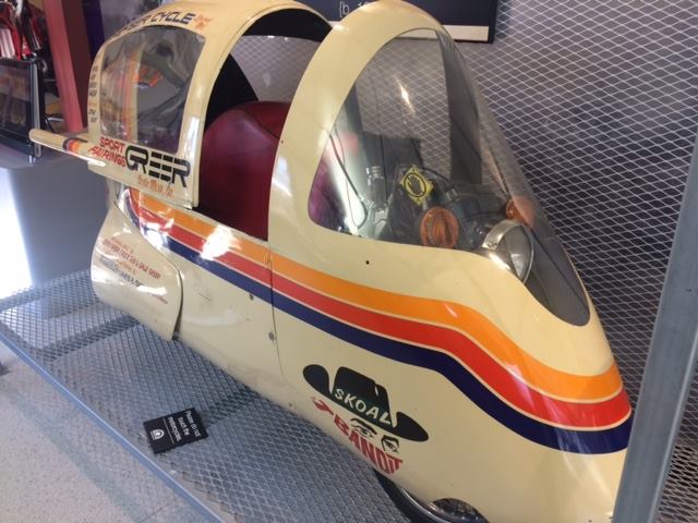 Check this out—it looks more like a spaceship than a motorcycle! This high-mile...