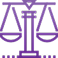 Personal injury justice scale vector